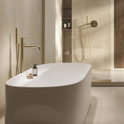 Baterie Cadă Freestanding Oro Spazzolato Tiber - Made in Italy