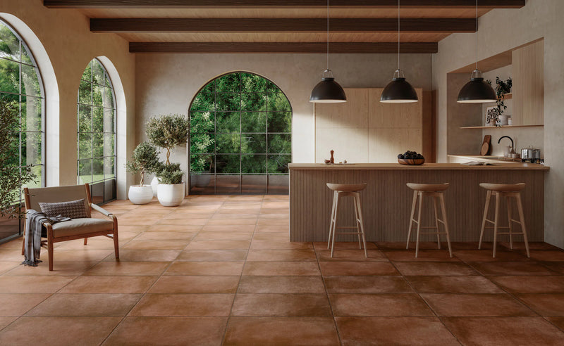 Gresie porțelanată Modular Dust Cotto, mat – Realonda