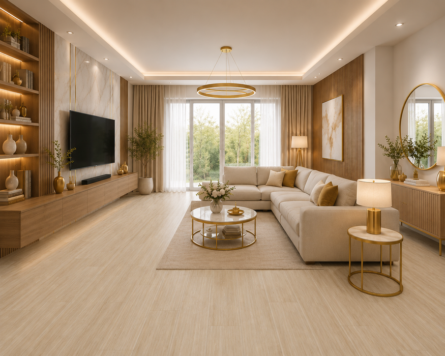 Gresie Porțelanată Rectificată Troncais Neutro 20×120 cm – Aspect Lemn | Sichenia Italy