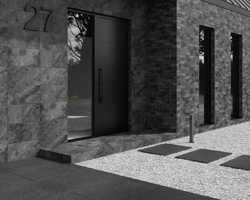 Faianță Klinker Ardis elewacja struktura dark  mat 6.5x39.7cm Paradyz