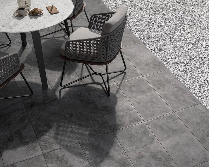 Faianță Klinker Ardis elewacja struktura dark  mat 6.5x39.7cm Paradyz