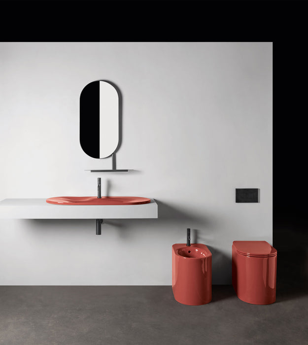 Lavoar pe Blat Axa Delano | Ceramică Italiană 100x46 cm – Terra Lucido