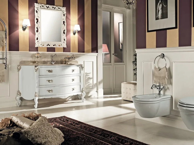 Mobilier baie clasic Julien 153 × 61 cm, blat din marmură – Gaia Mobili