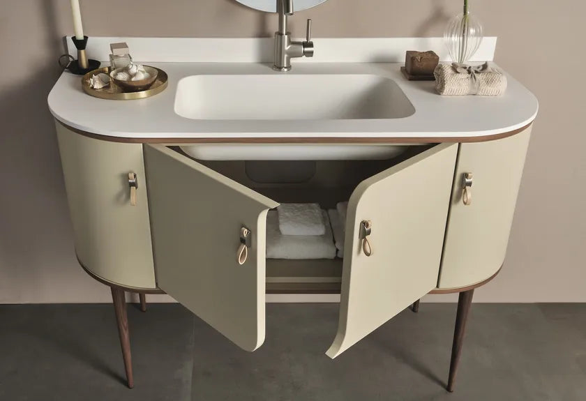 Mobilier baie contemporan Liberty 121x51cm Gaia Mobili Italy