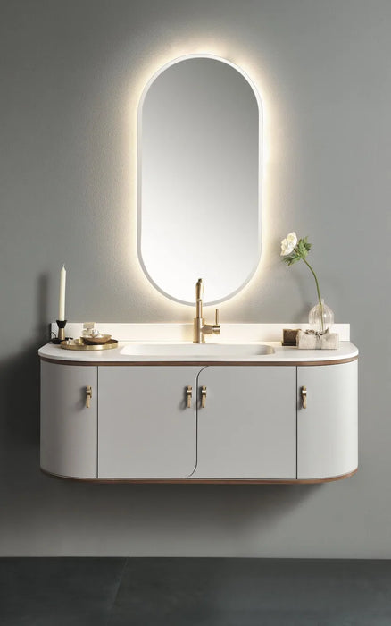 Mobilier baie contemporan Liberty 121x51cm Gaia Mobili Italy