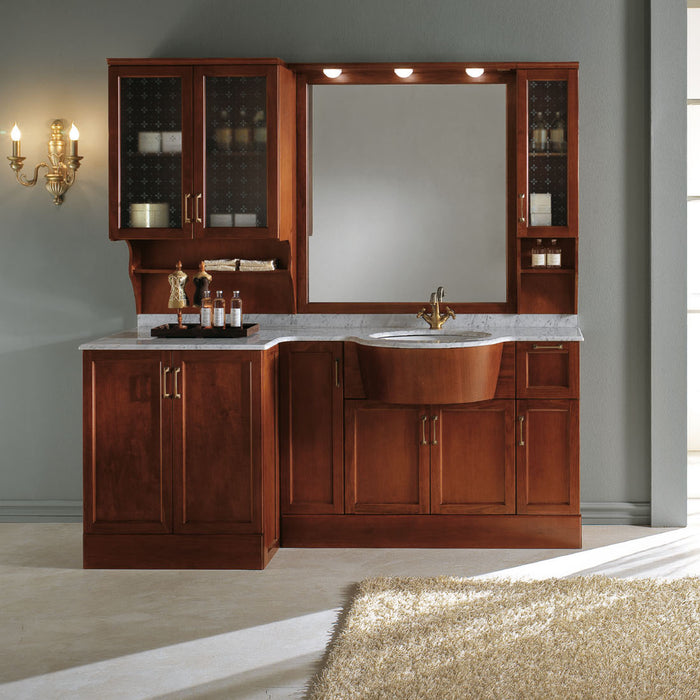 Mobilier baie clasic Tudor 6 201x65 cm Bmt Mobili Italy