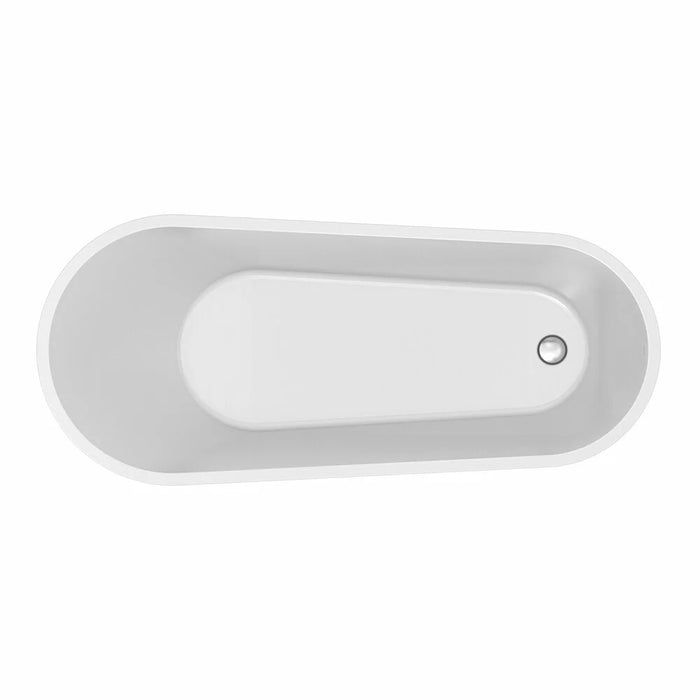 Cadă Freestanding Zen 167x72 cm – Acril Sanitar Alb Premium