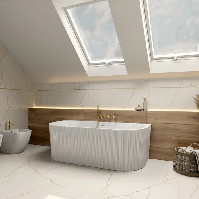 Cadă Freestanding Bira 170x80 cm – Acril Sanitar Alb Premium