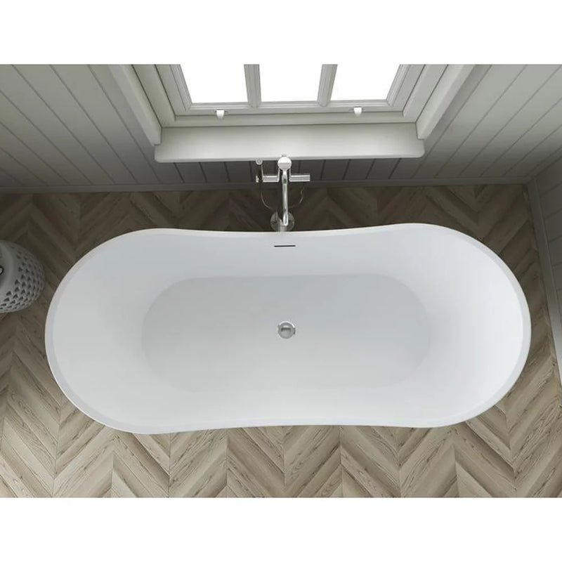 Cadă Freestanding Runolf 160x78 cm – Acril Sanitar Alb Premium