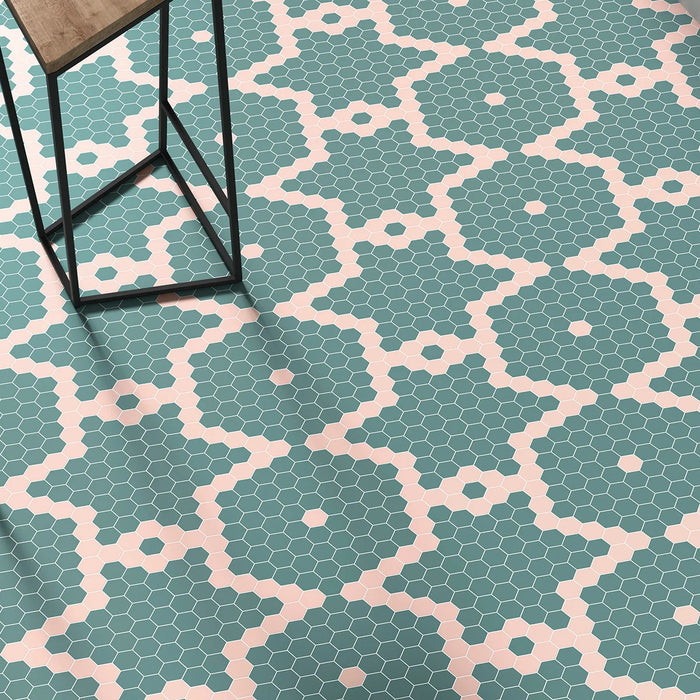 MOZAIC PE PLASA CANDY HEX 35X35CM VIDREPUR MADE IN SPAIN