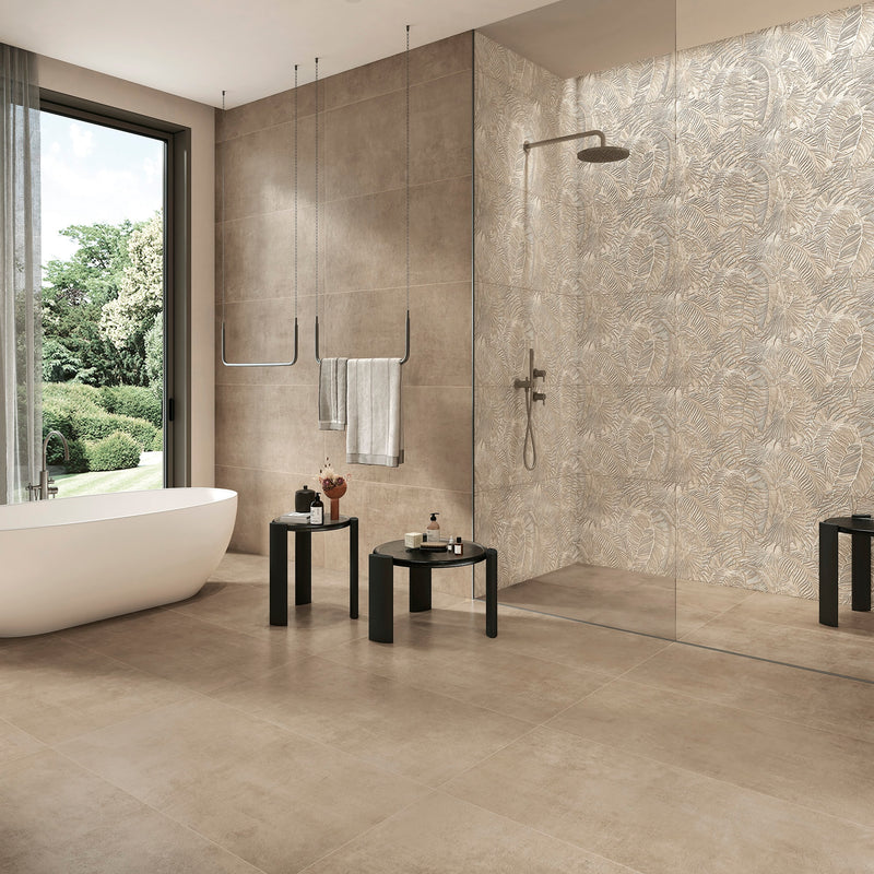 Gresie porțelanată Con_creta 60 × 120 cm, mat – Sichenia