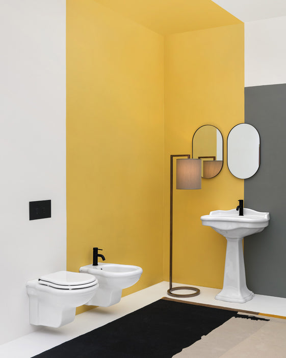 Vas WC Suspendat Contea cu Capac Soft Close Alb – 48×35 cm