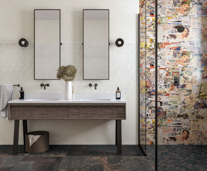Gresie și faianță porțelanată Aparici Corten Sapphire Natural 50 × 100 cm