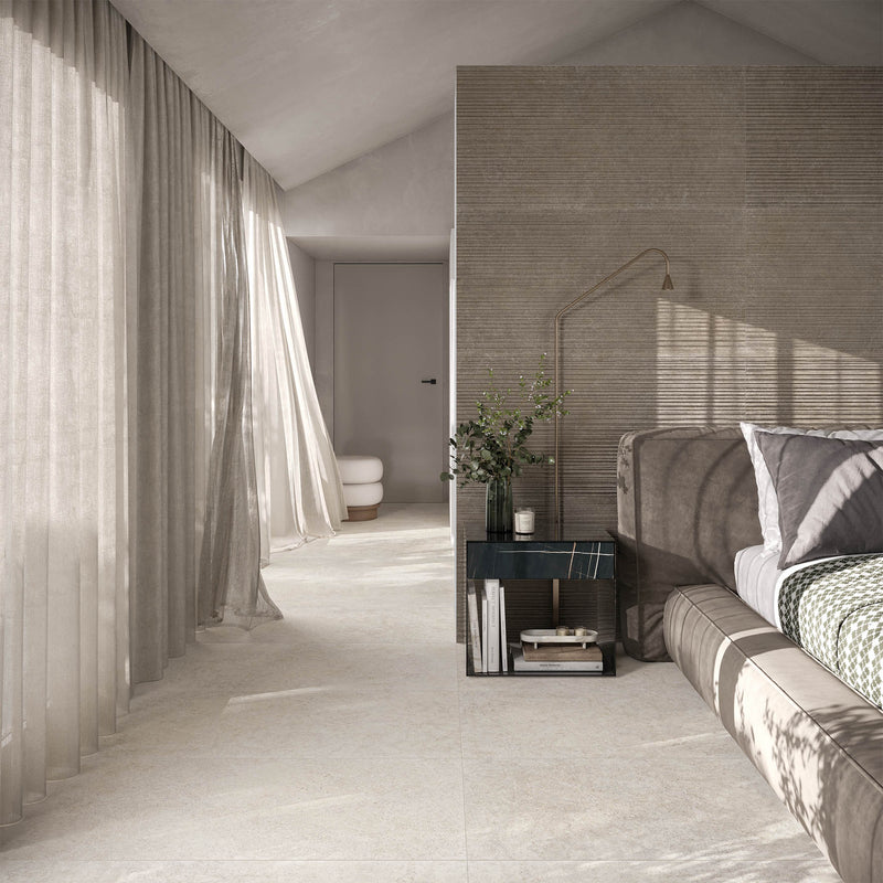 Gresie porțelanată Crema Luna Pearl 60 × 120 cm, mat – Sichenia