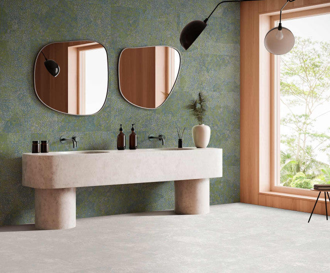 Gresie și faianță porțelanată Fireclay Stamp 50 × 100 cm, natural – Aparici