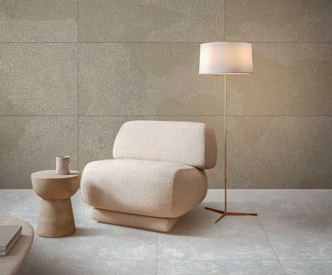 Gresie și faianță porțelanată Fireclay White 50 × 100 cm, natural – Aparici
