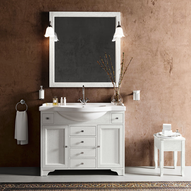 Mobilier Baie Clasic Gemma GE03 105×45 cm Alb Decapé – Eban Mobili Italy