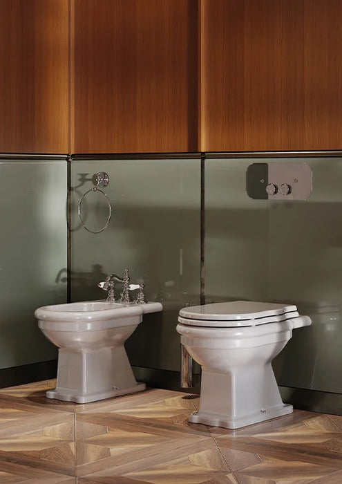 Vas WC Stativ Artceram Hermitage – Evacuare pe Perete, Capac Soft Close