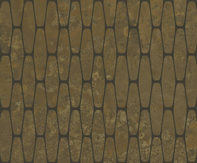 Gresie și faianță porțelanată Illusion Brass Stamp 50 × 100 cm, lucios – Aparici