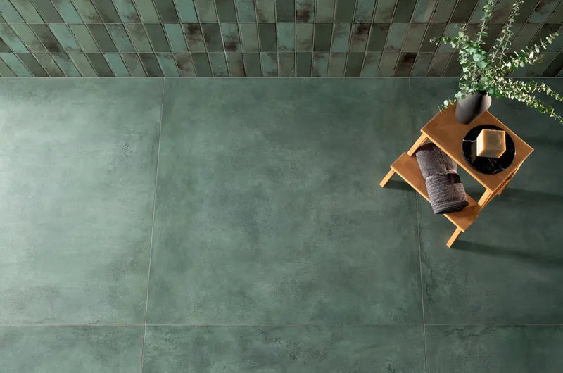 Gresie și faianță porțelanată Patina Plate Green 59,8 × 59,8 cm – Tubądzin