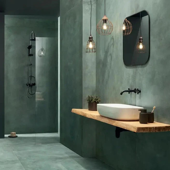 Gresie și faianță porțelanată Patina Plate Green 120 × 60 cm – Tubądzin