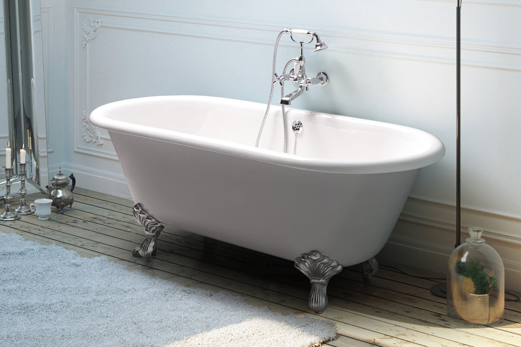 Cada baie fonta clasica Jasmine colorat  178x80 cm  made in Italy