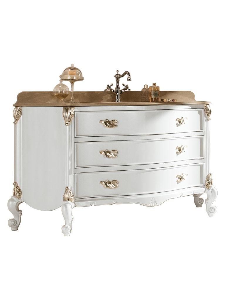 Mobilier baie clasic Julien 153 × 61 cm, blat din marmură – Gaia Mobili