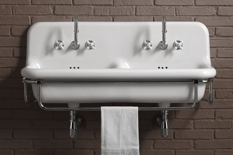 Lavoar Suspendat Alb Lucios 120cm - Design Retro Vintage Italia | True Collection