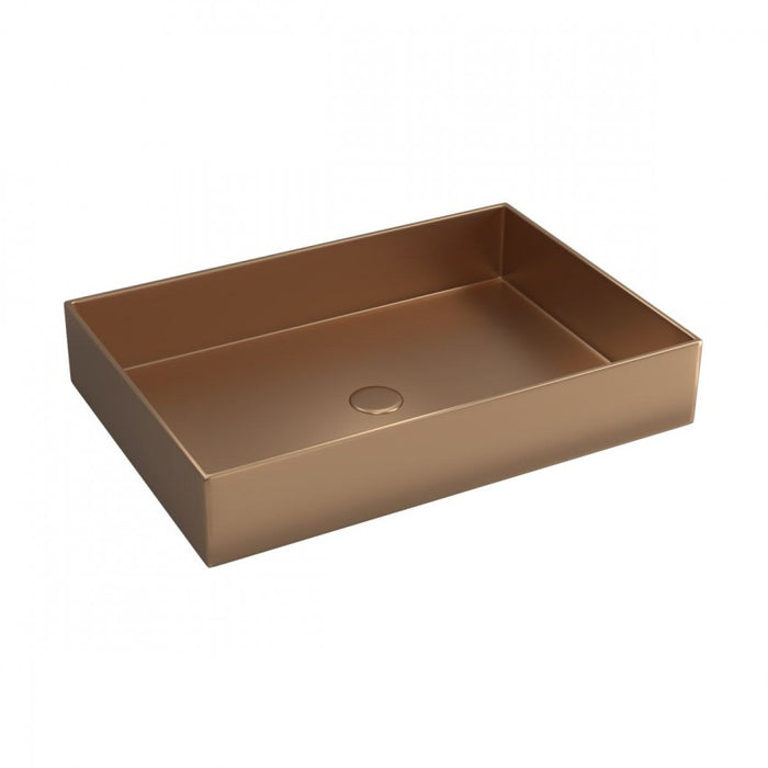 Lavoar pe Blat Saturn Rose Oro –Oțel Inoxidabil 55×38 cm