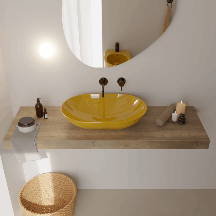 Lavoar de Blat Mild 58x40cm - Design Italian Premium Vitruvit - Finisaje Mat și Lucios