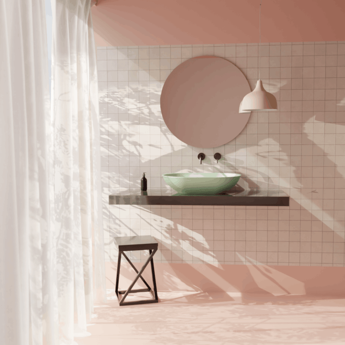 Lavoar de Blat Mild 58x40cm - Design Italian Premium Vitruvit - Finisaje Mat și Lucios