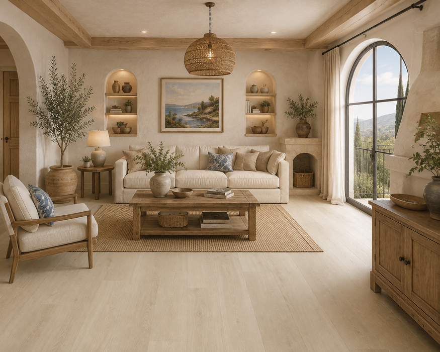 Parchet SPC Plank Rovere Nuvola– Omnia Premium Clasa 42 | Made in Italy