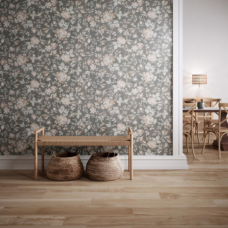 Gresie porțelanată Walnut Nuc 20 × 120 cm, mat, aspect lemn – Pamesa
