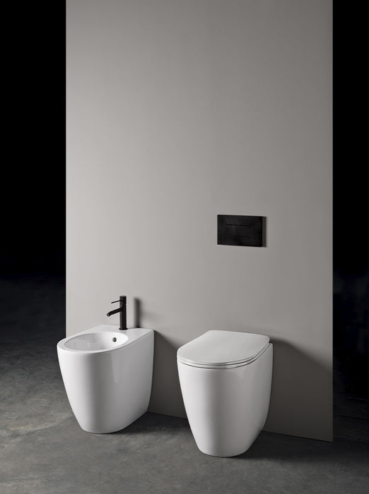 Vas Stativ Piccola Eva Axa 36×47cm cu capac soft close alb lucios