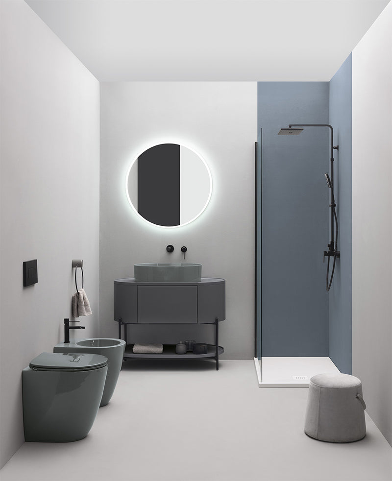 Vas WC Stativ Piccola Eva AXA 36×47 cm – Lago Lucido | Capac Soft Close