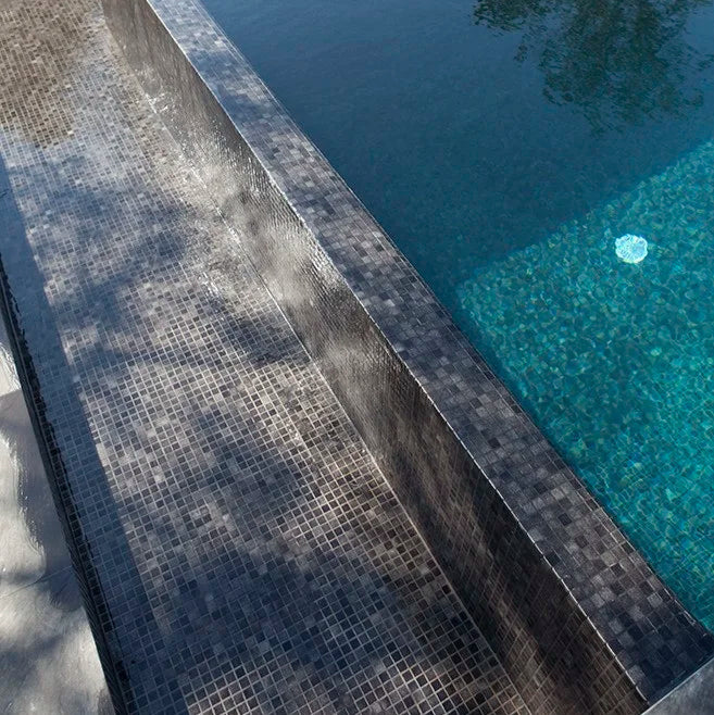 MOZAIC PE PLASA COLOR NIEBLAS 25X25CM VIDREPUR MADE IN SPAIN