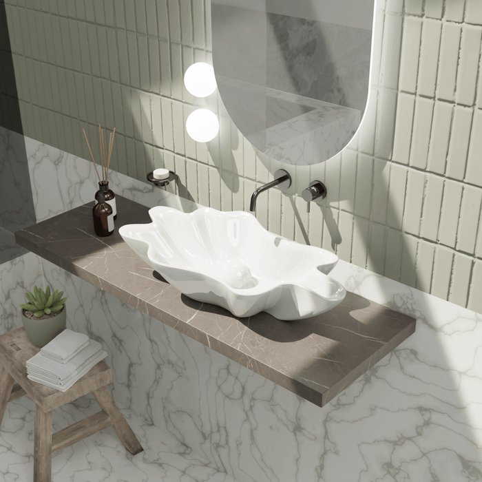 Lavoar de Blat Shell 79x42 cm - Design Italian Premium VITRUVIT