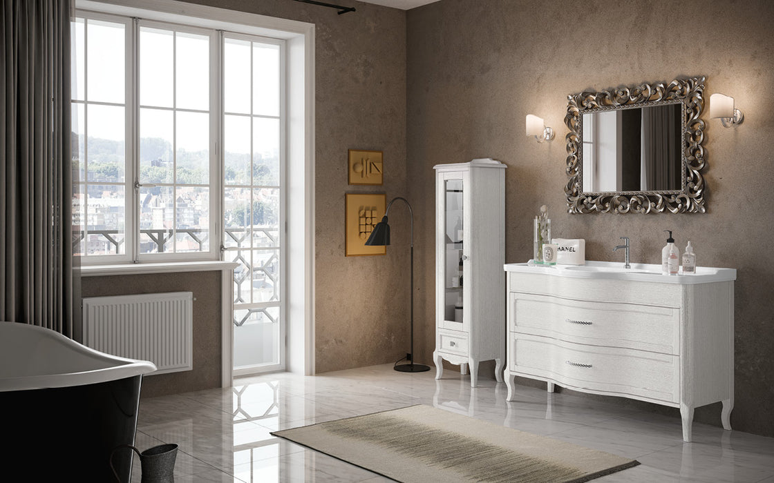 Mobilier Baie Clasic Rachele RC08 130x55x85cm cu Lavoar Ceramic