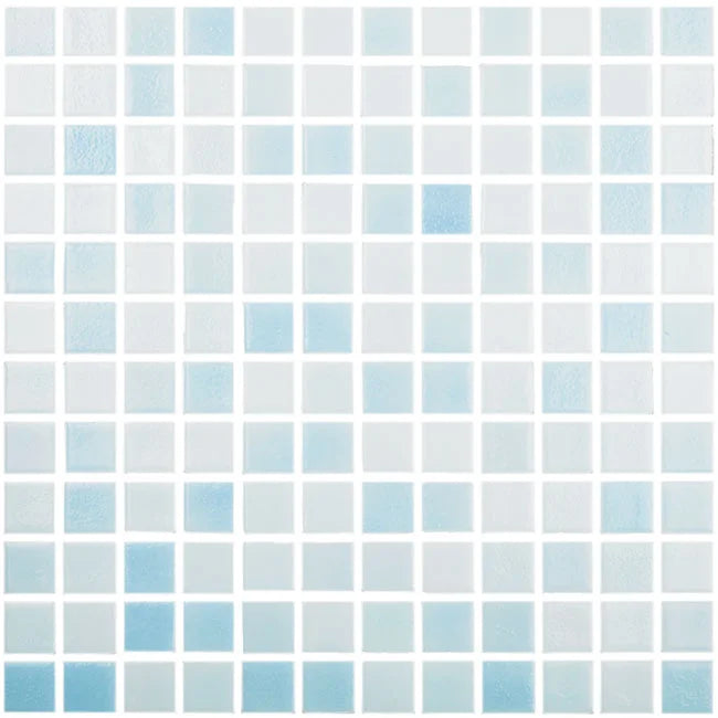 MOZAIC PE PLASA COLOR NIEBLAS 25X25CM VIDREPUR MADE IN SPAIN