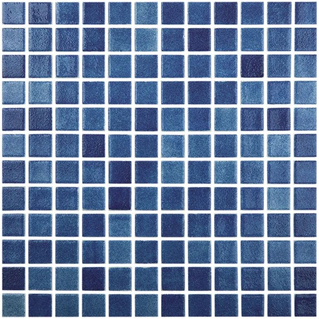 MOZAIC PE PLASA COLOR NIEBLAS 25X25CM VIDREPUR MADE IN SPAIN