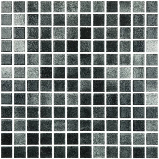 MOZAIC PE PLASA COLOR NIEBLAS 25X25CM VIDREPUR MADE IN SPAIN