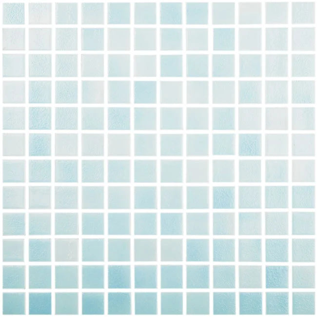 MOZAIC PE PLASA COLOR NIEBLAS 25X25CM VIDREPUR MADE IN SPAIN