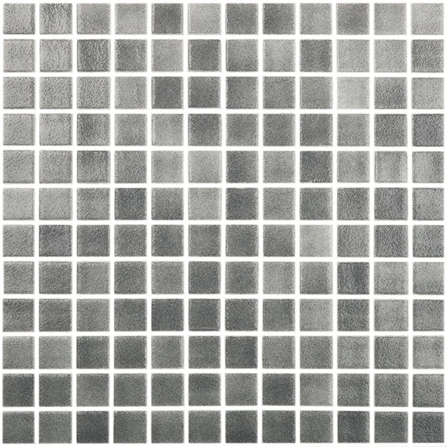 MOZAIC PE PLASA COLOR NIEBLAS 25X25CM VIDREPUR MADE IN SPAIN