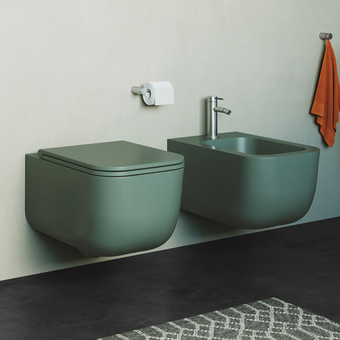 Bidet Suspendat Revolution SDR Ceramiche 36x53 cm - Made in Italy - Livin-Stone Solid Surface