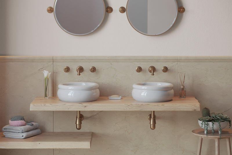 Lavoar Romantica Rotund Alb România Ø40cm - Design Modern Casa Ta Italia