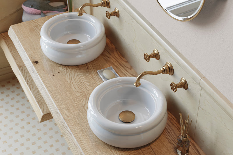 Lavoar Romantica Rotund Alb România Ø40cm - Design Modern Casa Ta Italia
