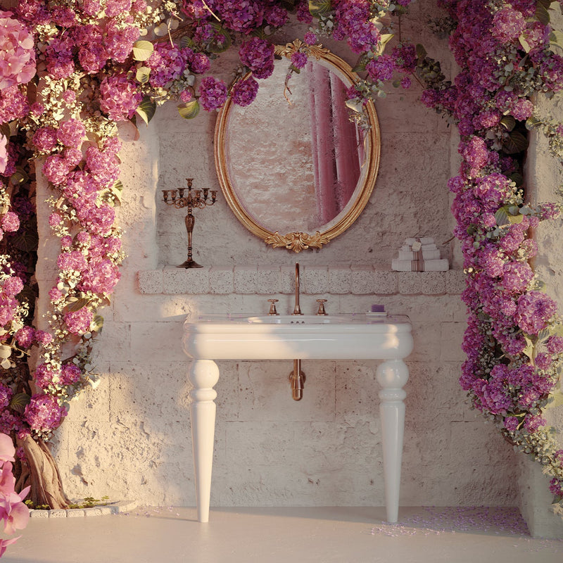 Lavoar Romantica Clasic România 100x56cm + Piedestal - Design Tradițional Casa Ta Italia