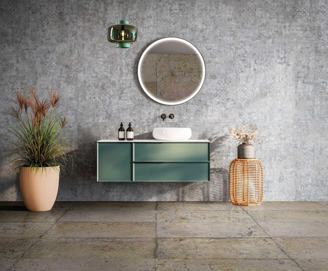 Gresie și faianță porțelanată Vulcano Blend 60 × 60 cm, natural – Aparici