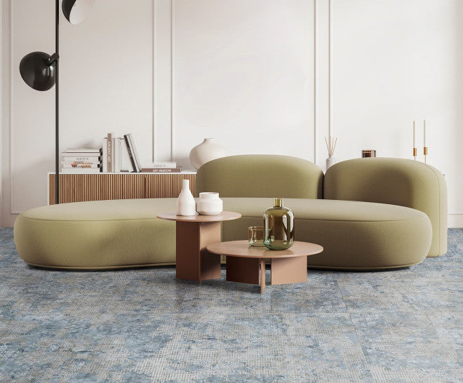 Gresie și faianță porțelanată Rug Blue 60 × 60 cm, natural – Aparici