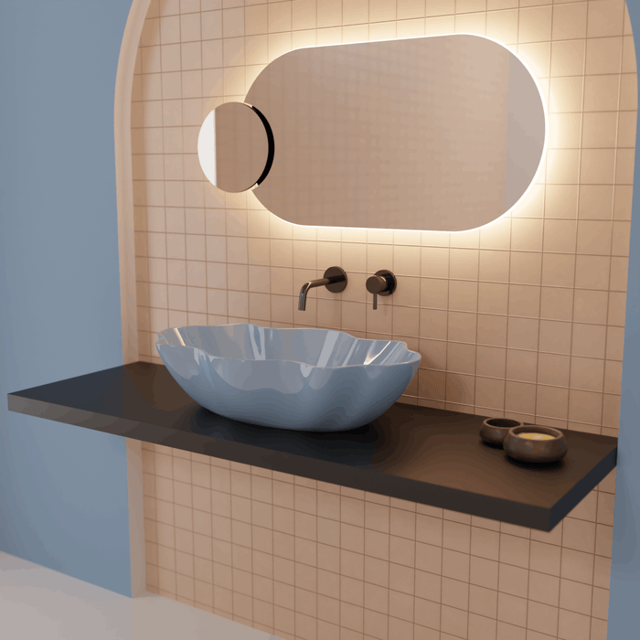 Lavoar Blat Seaster Vitruvit 65x39 cm - Design Italian Premium cu Finisaje Personalizabile